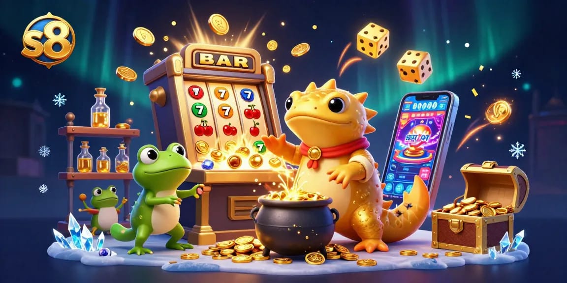 Join the fun at s8, where the golden salamander transforms metals into jackpot treasures!