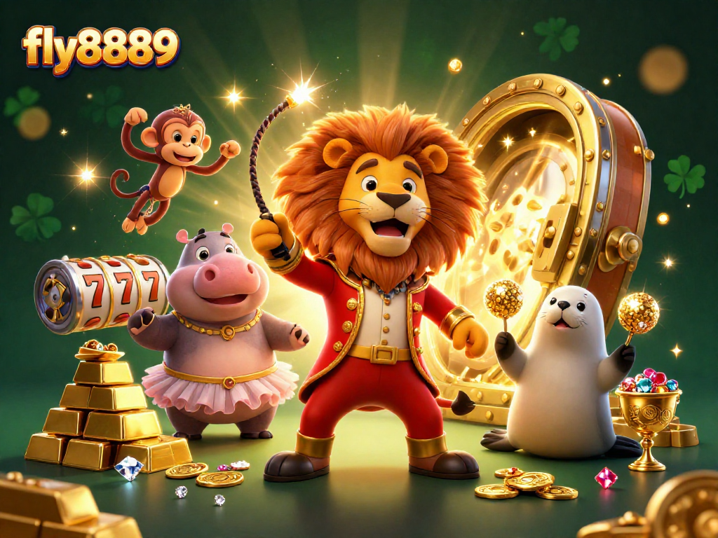 Join the excitement at fly8889 as the 3D circus lion leads slot reels and treasures.